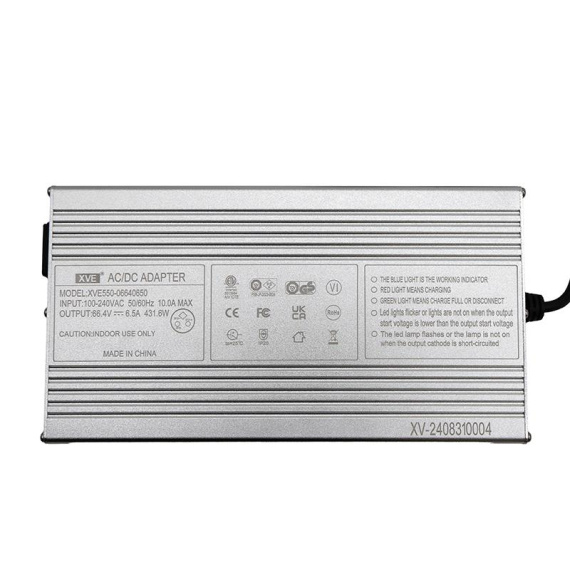 Chargeur 60V (sortie 66,4v) 6,5A connecteur LP16 [Ewheel]
