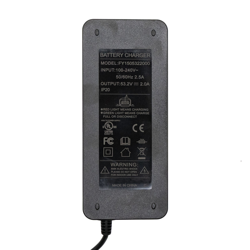 Cargador premium 48V (salida 53,2v) 2A para NIU -conector SJT-125E