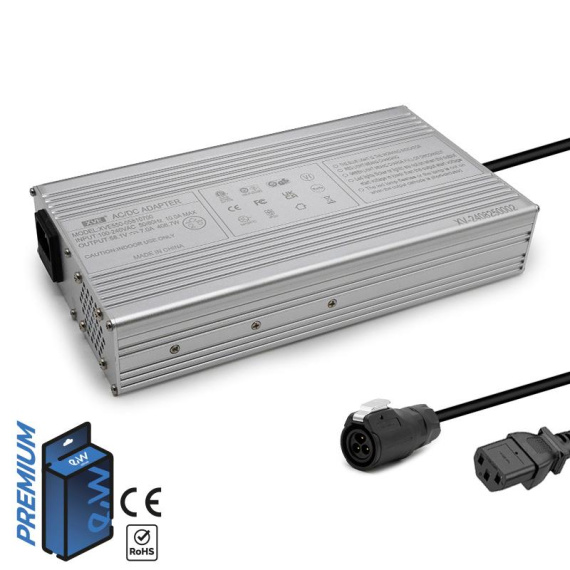 Ladegerät 52V (Ausgang 58,1V) 7A LP16 Stecker