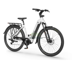 Vélo électrique Ecobike LX 300 Blanc 17" et 19" - Vue d'ensemble