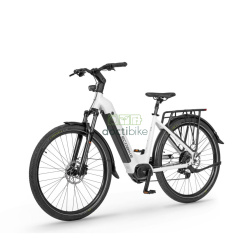 Vélo électrique Ecobike LX 300 Blanc 17" et 19" - vue latérale gauche