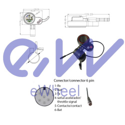 Display QS-S4 6 pin con acceleratore a pollice