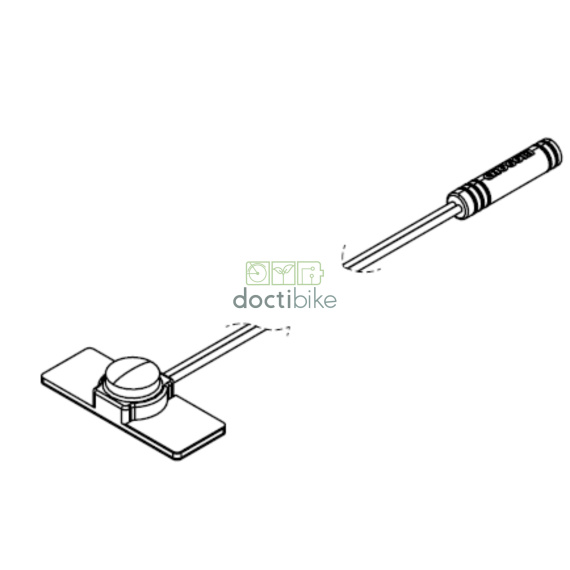 Commande déportée HPR 1 bouton (route) / câble 1200 mm