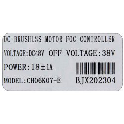 Controladora 48V 18A 800W para Ecoxtrem