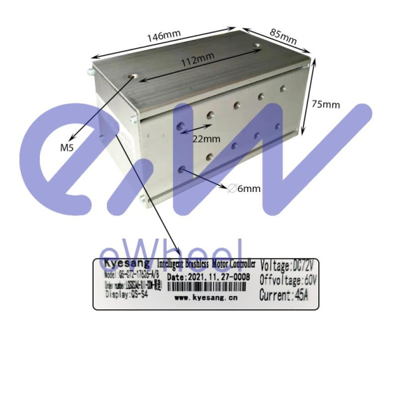 72v 45a 3000W Controller - A and B LCD QS -S4 [Kyesang]