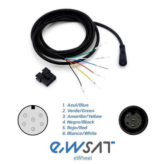 Waterproof 8mm Bus Cable Display/Controller to SM - 1/1 1.8M
