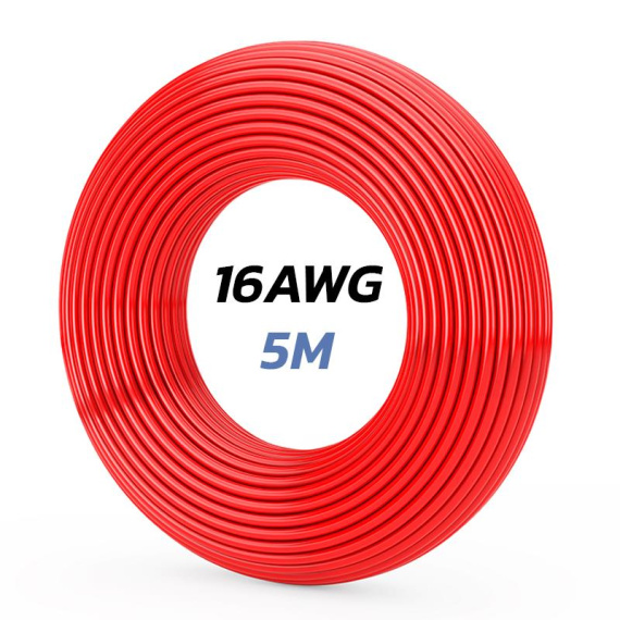 Rotes Kabel 16 AWG - 5M