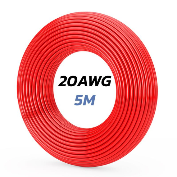 Rode kabel 20 AWG - 5M
