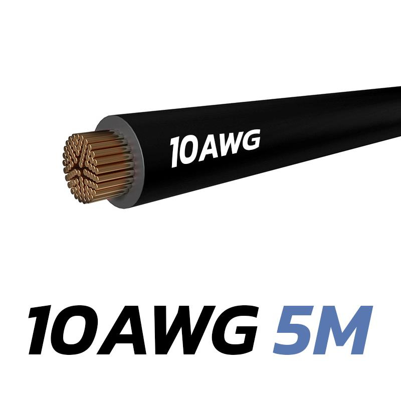 Cavo nero 10 AWG - 5M