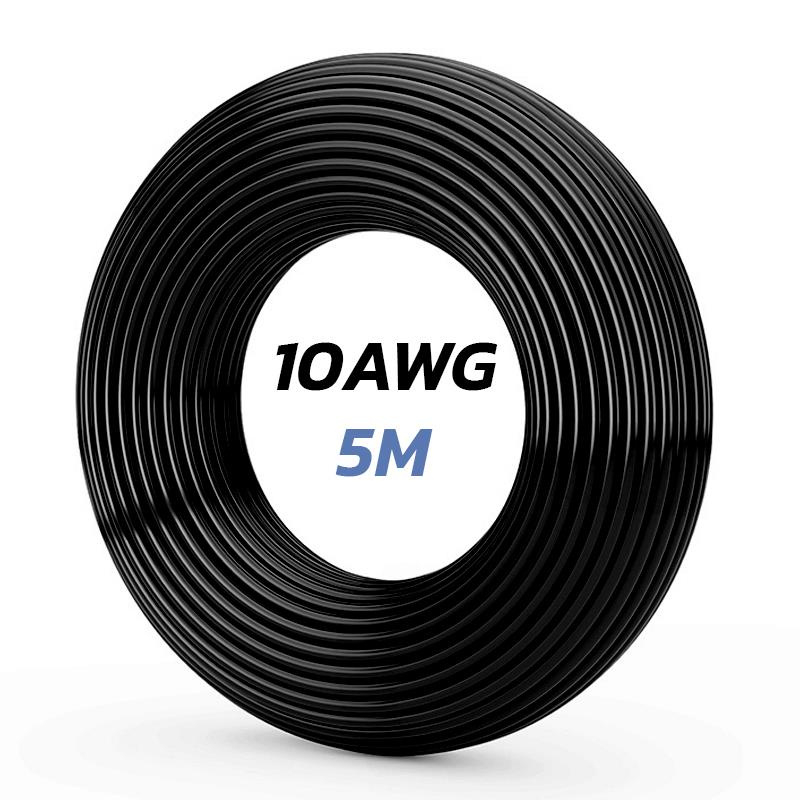 Cable negro 10 AWG - 5M