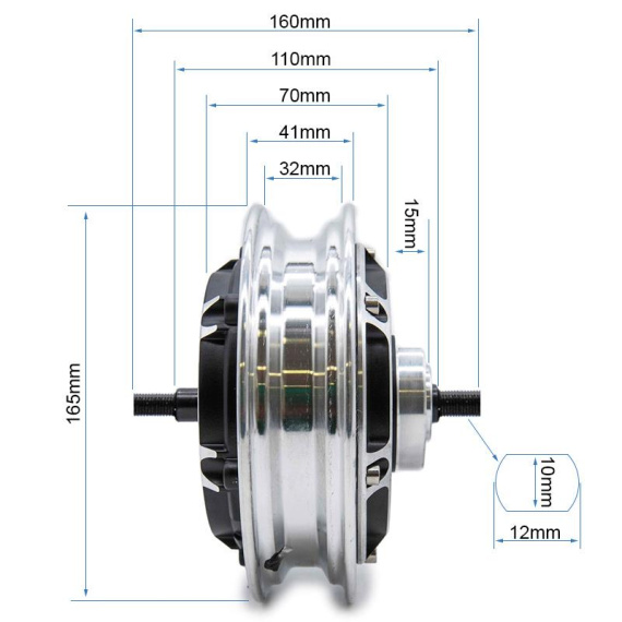 Brushless 48V 500W 6/B40