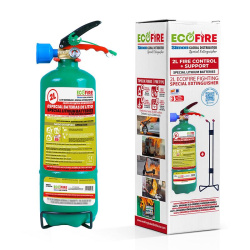 Dielectric extinguisher for batteries