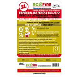 Estintore dielettrico per batterie