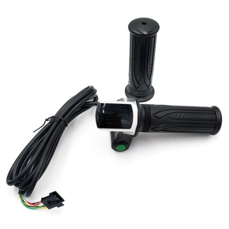 Drehgriff-Gashebel mit Batterieanzeige (36V) und Knopf - SM Stecker