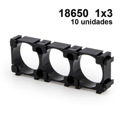Supporto batteria 18650 1x3 - 10 UDS