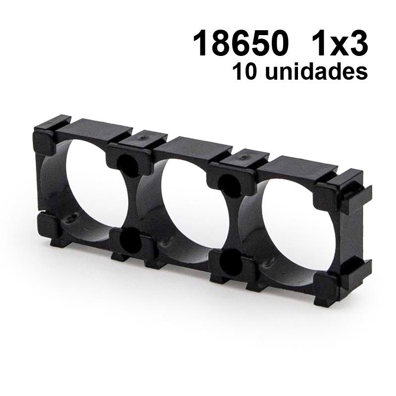 Batterijhouder 18650 1x3 - 10 stuks