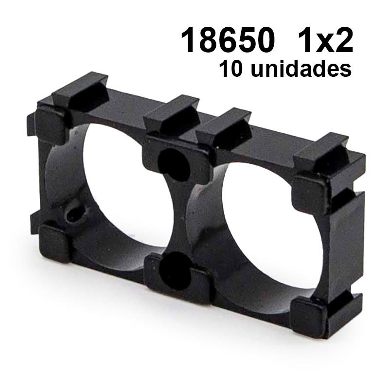 Batterijhouder 18650 1x2 - 10 stuks