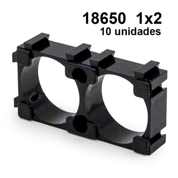 Batterijhouder 18650 1x2 - 10 stuks