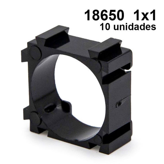 Battery bracket 18650 1x1 - 10 Pcs