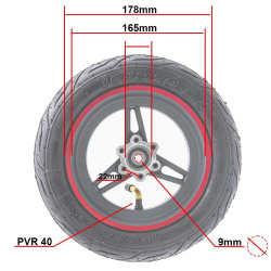 Cerchio 6,5"/B50 rosso per Smartgyro y Zwheel