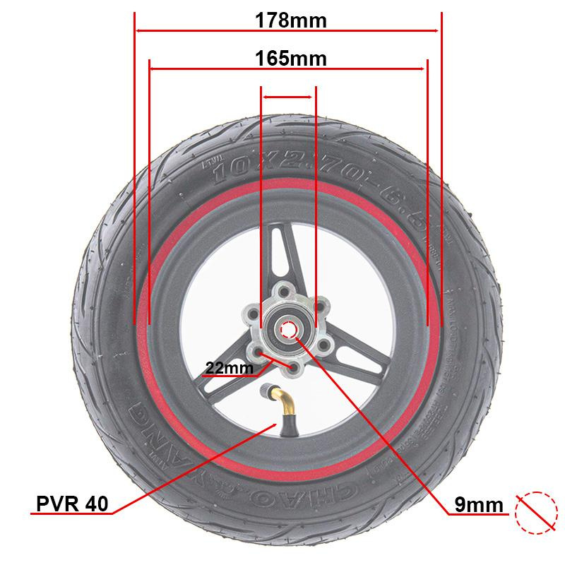 6,5/B50 Roter Reifen für Smartgyro und Zwheel