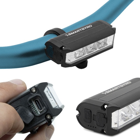 Wiederaufladbares USB-C LED-Frontlicht – SMARTGYRO PRO HD