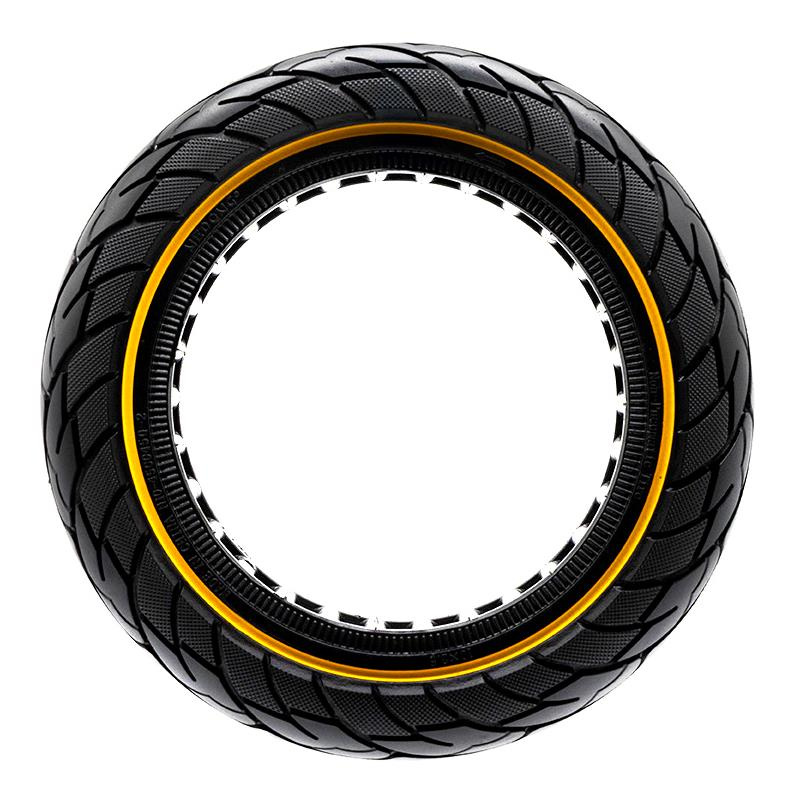 Pneu plein ultraléger 10x2,5--6,5/B44 - ligne jaune [Nedong]