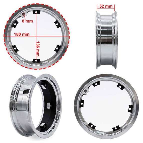 6.5/B52 Rim suitable for tubeless for Dualtron 3 [Minimotors]
