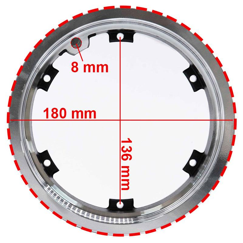Llanta de 6,5" y bisel 52mm apta para tubeless para Dualtron 3 [Minimotors]