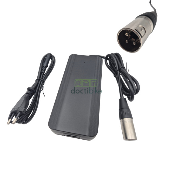 D-Power 36V charger (42V output) 2Ah XLR male for lithium-ion batteries