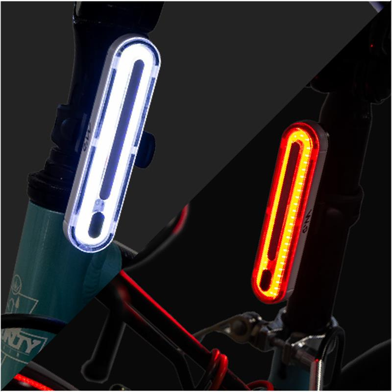 High power rechargeable front and rear LED light set EWL002