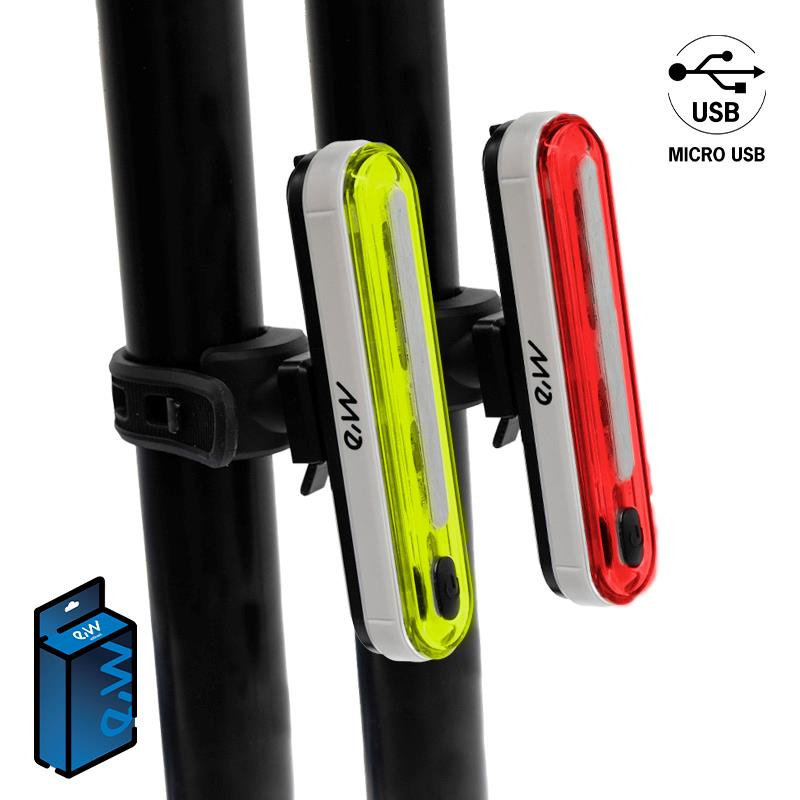 Set EWL002 krachtige oplaadbare LED voor- en achterlichten
