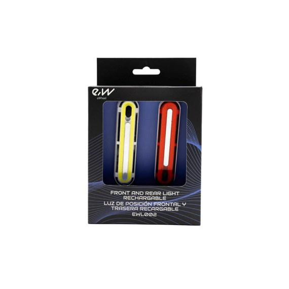 Hochleistungs-LED-Front- und Rücklicht-Set EWL002 wiederaufladbar