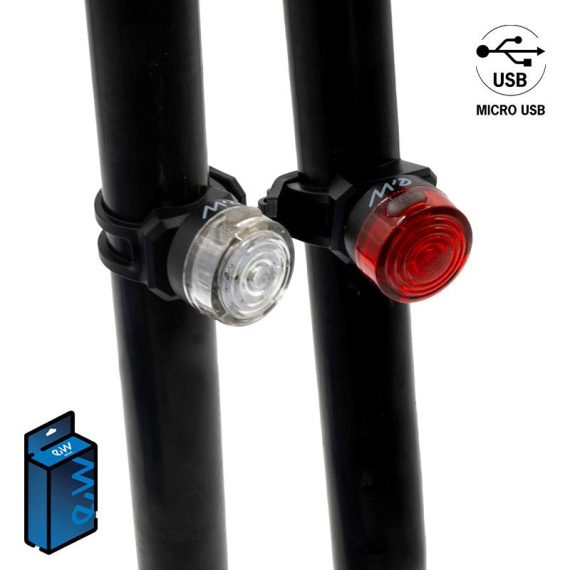 EWL001 oplaadbare voor- en achterlichtset
