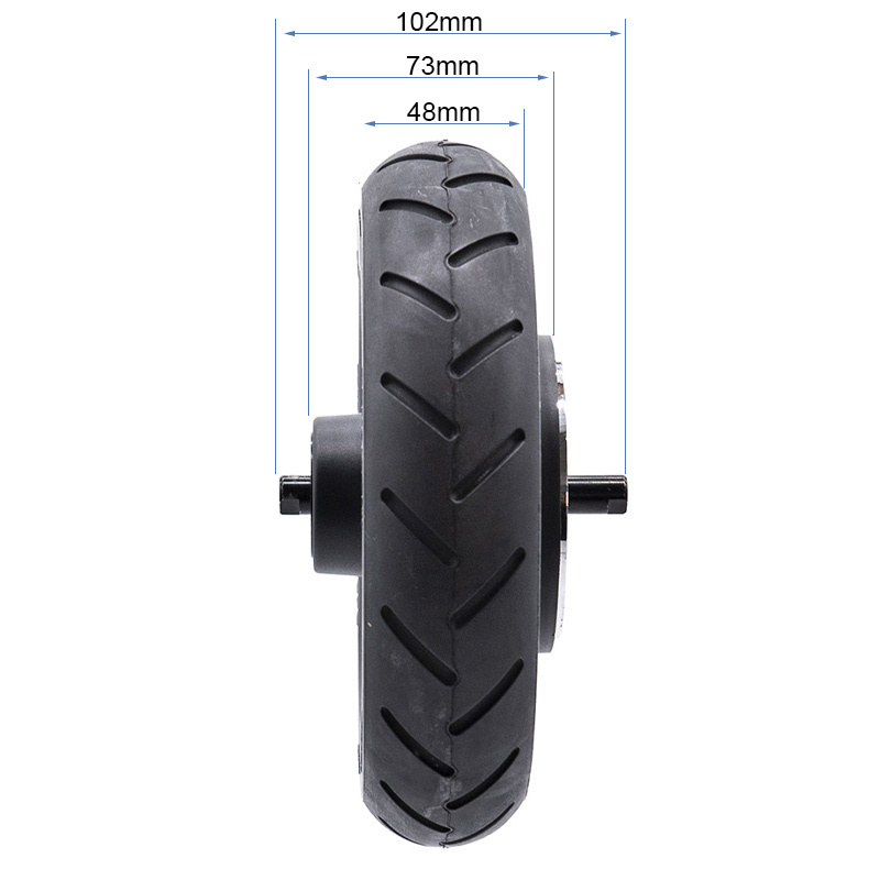 Rim with solid tire 6.1" and 44mm flange for Ninebot E2/E2 Plus [Ninebot]