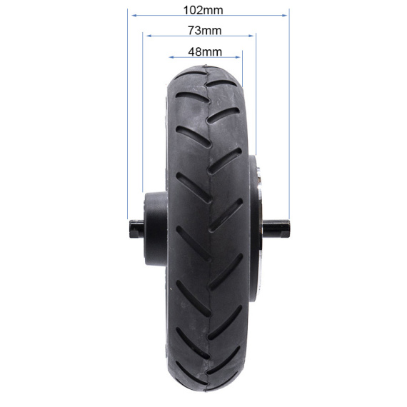 Rim with solid tire 6.1" and 44mm flange for Ninebot E2/E2 Plus [Ninebot]