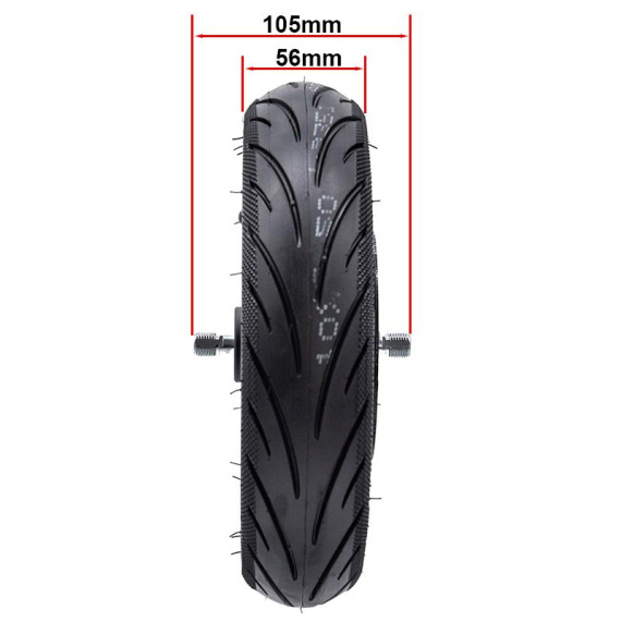 Rim with tire 6.5" and 50mm flange for Ninebot F2/F2 Pro E [Ninebot]