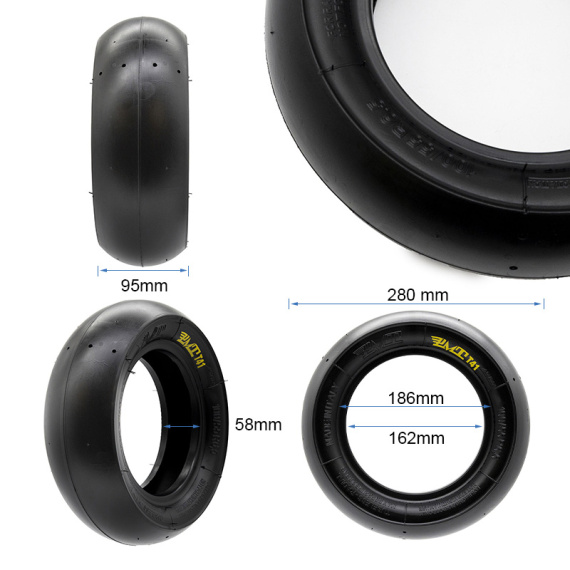 Tubeless Radial Tire 100/55 R6.5” Slick [PMT]