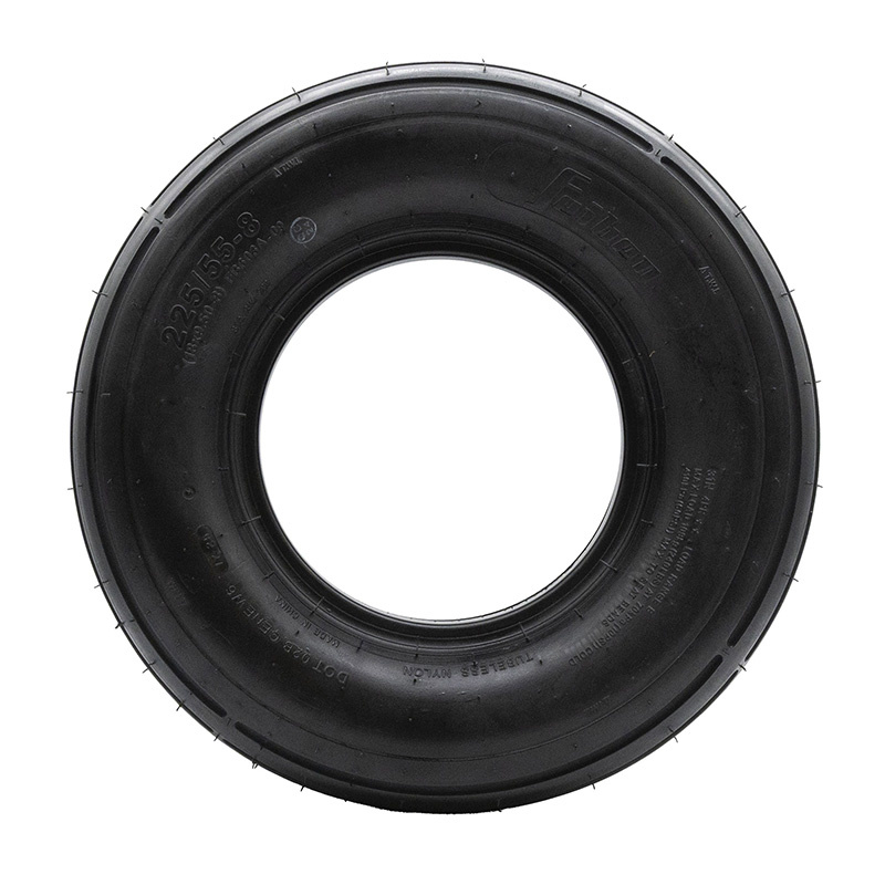 Neumático tubeless 18x9,5-8 / 225/55-8 liso [Feiben]