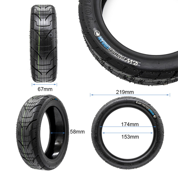 Tubeless Tire 70/50-6.1 EWHEEL PANTHERURBAN With Anti-Puncture Gel