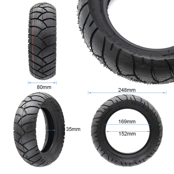 Pneu tubeless 10x3 (80/65-6) [Xuancheng]