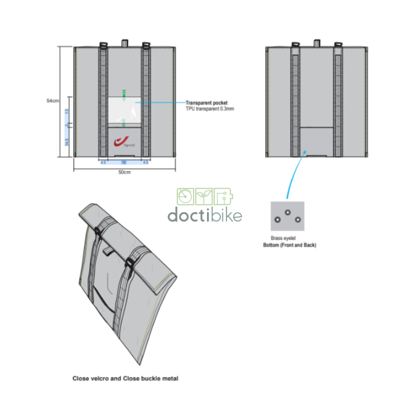 Doctibike Premium brandwerende beschermtas voor lithium-ionbatterijen