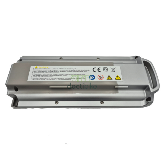 Batterie SF-01 Sparta E400 36V 11Ah grise - vue dessous avec étiquette technique