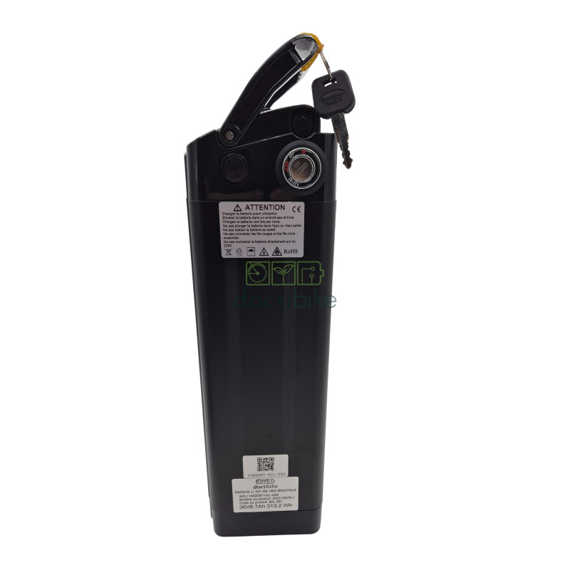Batteria Hilltecks 36 V 8,7 Ah nera