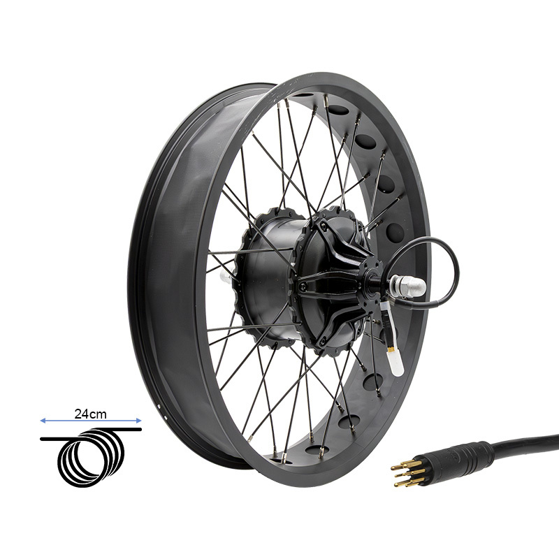 Hinterradfelge 20x4,0 mit Motor 250W 80Nm COMMANDO/NAVY