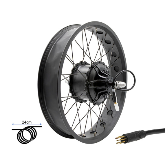 Cerchio posteriore 20x4,0 con motore 250W 80Nm COMMANDO/NAVY