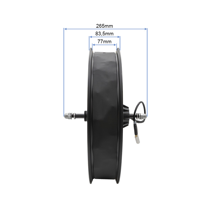 Rear rim 20x4.0 with 250W 80Nm motor COMMANDO/NAVY