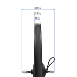Jante arrière 29x2,4 avec moteur 250W 42Nm ROKTAR/ZEPHIR