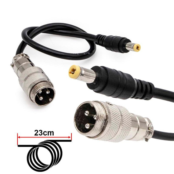 GX16 to DC55x21 Aerial Adapter