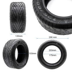 Neumático Tubeless 125/60-7 [CST]